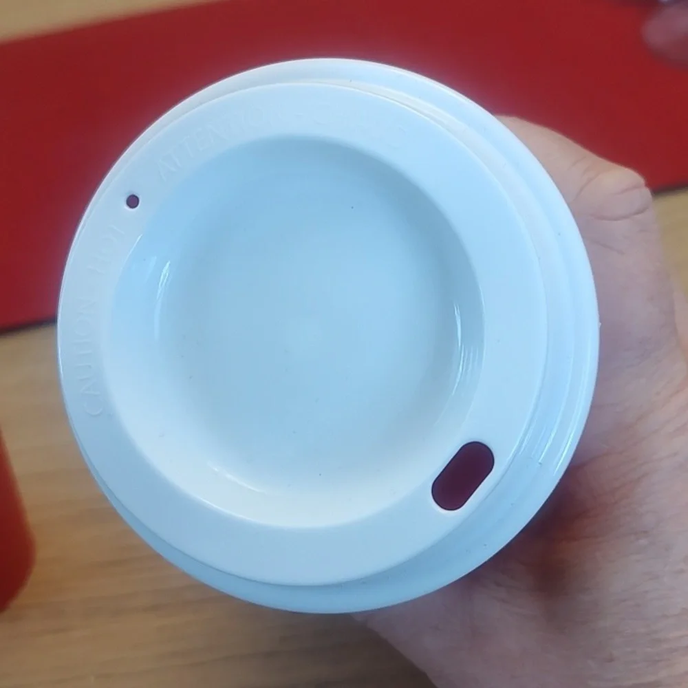 Starbucks 2022 & 2023 Festive Red and White Plastic Reusable Cups - See Descript